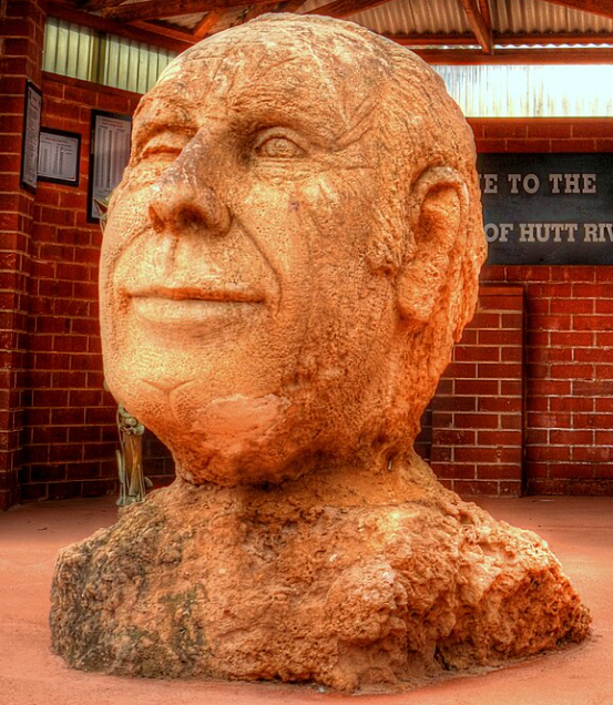 Sculputre of Prince Leonard of Hutt River Province.